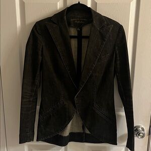 Ralph Lauren Dark Blue Denim Blazer- Longer in Back